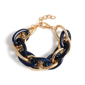 Colorful Chunky Chain Bracelet Boho Hand Jewelry