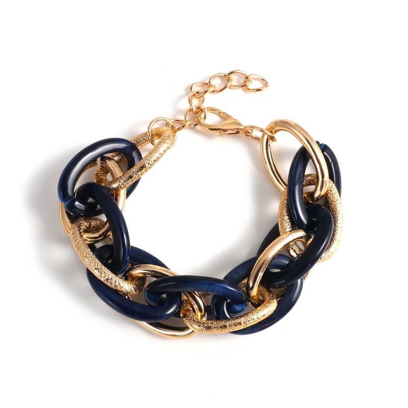 Colorful Chunky Chain Bracelet Boho Hand Jewelry