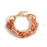 Colorful Chunky Chain Bracelet Boho Hand Jewelry