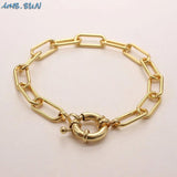 Bull Head Pendant Bracelet With Stones Charm Hip-Hop Jewelry Gift