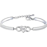 Dainty Gold and Silver Bracelets Set of 3
