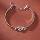Dainty Gold and Silver Bracelets Set of 3