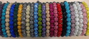 10mm Mixed Crystal Bracelet Bangle for Women Men