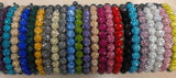 10mm Mixed Crystal Bracelet Bangle for Women Men