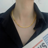 Feather Shape Stitching Charms Chain Bracelet Necklace Set