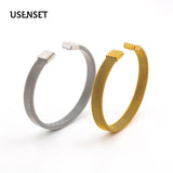 Stainless Steel Mesh Bracelet Cuff Bangle Punk Accessories YS390