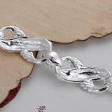 Dragon Chain Bracelet Silver Plated Wedding Jewelry JSH036