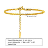 Sparkling Chain Bracelet 316L Stainless Steel Women Wedding Party Gift