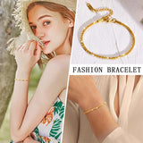 Sparkling Chain Bracelet 316L Stainless Steel Women Wedding Party Gift
