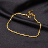Sparkling Chain Bracelet 316L Stainless Steel Women Wedding Party Gift