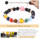 Solar Chakra Bracelet Men Natural Stone Universe Yoga
