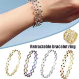 Stretchable Bracelet Ring Charm Crystal Jewelry Gift