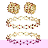 Stretchable Bracelet Ring Charm Crystal Jewelry Gift