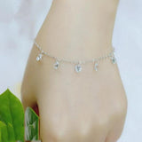 CZ Crystal Bracelet Bangle Round Bead Rhinestones Elastic Wedding Bridal Gift