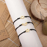 3PCS/Set Couple Bracelet for Women Stainless Steel Sun Moon Star Bracelets