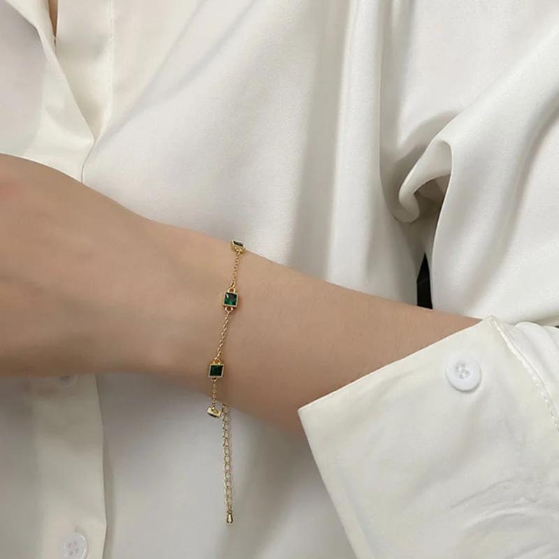 316L SS Natural Pearl Pentagram Small Bar Bracelet