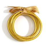 Colorful Glitter Filled Jelly Bangle Bracelet for Women