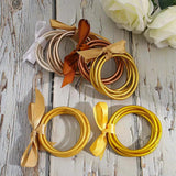 Colorful Glitter Filled Jelly Bangle Bracelet for Women