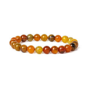 Striped Agates Crystal Quartz Jades Bracelet - Reiki Healing Bangle
