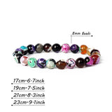 Striped Agates Crystal Quartz Jades Bracelet - Reiki Healing Bangle
