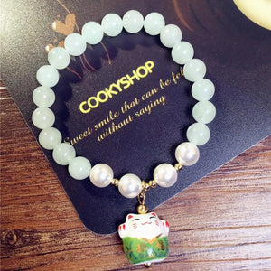8mm Turquoises Couple Bracelets Natural Stone Beads Lucky Charm
