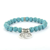 8mm Turquoises Couple Bracelets Natural Stone Beads Lucky Charm