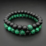 8mm Turquoises Couple Bracelets Natural Stone Beads Lucky Charm