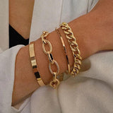 4mm Stainless Steel Glossy Thin Bangle Bracelet for Women