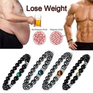 Hematite Magnetic Bracelet Weight Loss Therapy Jewelry