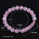 Natural Stone Strand Bracelet Reiki Healing Pink Quartz Aventurine Agates