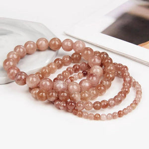 Natural Agates Gem Stone Bracelet - 4 6 8 10 MM Beads