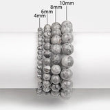 Natural Agates Gem Stone Bracelet - 4 6 8 10 MM Beads