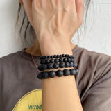 Natural Agates Gem Stone Bracelet - 4 6 8 10 MM Beads