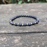Bronze Tube bracelet with Feather charm