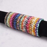 6MM Natural Stone Beaded Bracelet Men Agates Charm Bangle Women Jewelry