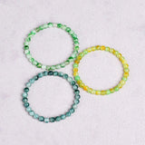 6MM Natural Stone Beaded Bracelet Men Agates Charm Bangle Women Jewelry