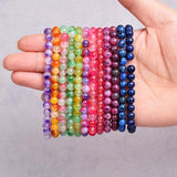 6MM Natural Stone Beaded Bracelet Men Agates Charm Bangle Women Jewelry