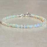 Opal Bracelet Labradorite Beaded Layering Bracelet