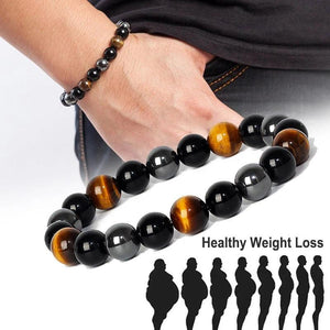 Tiger Eye Stone Magnetic Hematite Bracelets