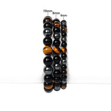 Tiger Eye Stone Magnetic Hematite Bracelets