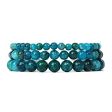 Apatite Beads Stretch Bracelet Natural Stone Chakra Healing Jewelry
