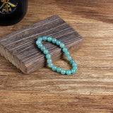 Green Aventurine Round Beads Bracelet for Men and Women