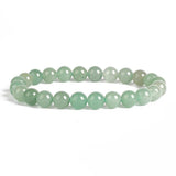 Green Aventurine Round Beads Bracelet for Men and Women