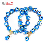 Meibeads Evil Eye Charm Beads Bracelets Lucky Eye Glass Bracelet