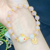 Vintage Fade Hetian Jade Bracelet for Women
