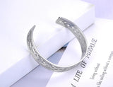 Vintage 18K Plated Geometric Patterns Bangle