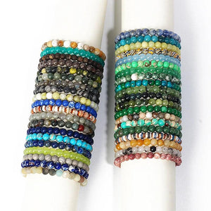 Chakra Reiki Quartz Agates Bracelets Men 6/8MM Natural Stone Beads