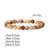 Chakra Reiki Quartz Agates Bracelets Men 6/8MM Natural Stone Beads
