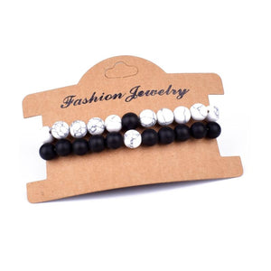 7 Style Couples Distance Bracelet Set Natural Stone Yoga Beaded Men Women Gift