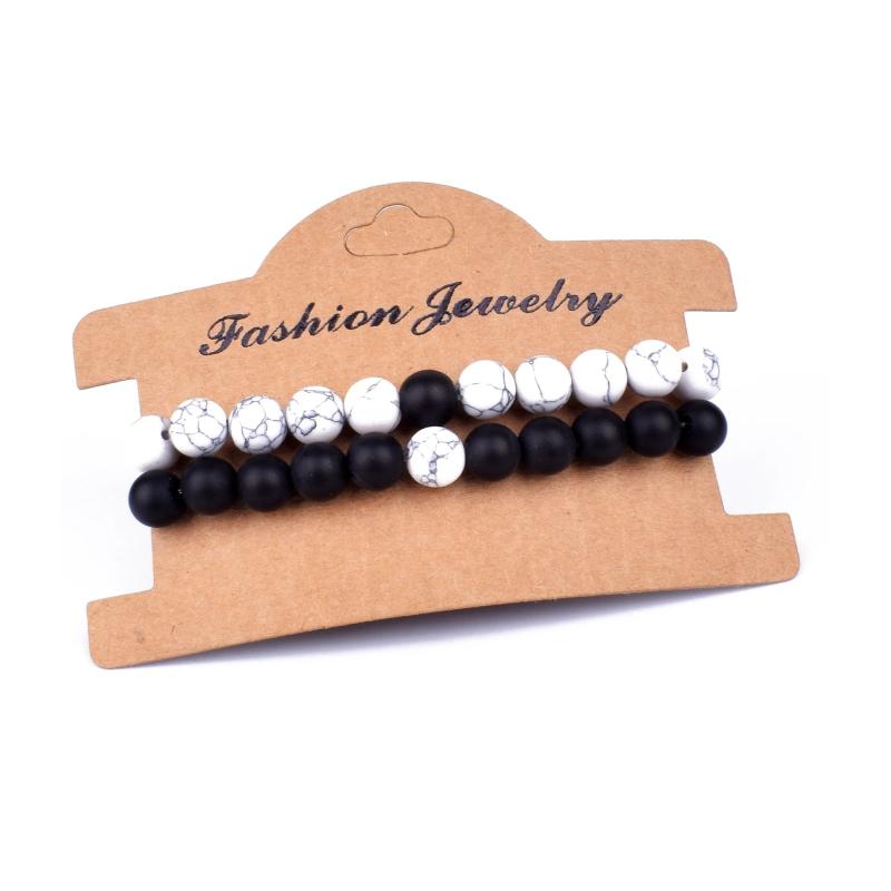 7 Style Couples Distance Bracelet Set Natural Stone Yoga Beaded Men Women Gift